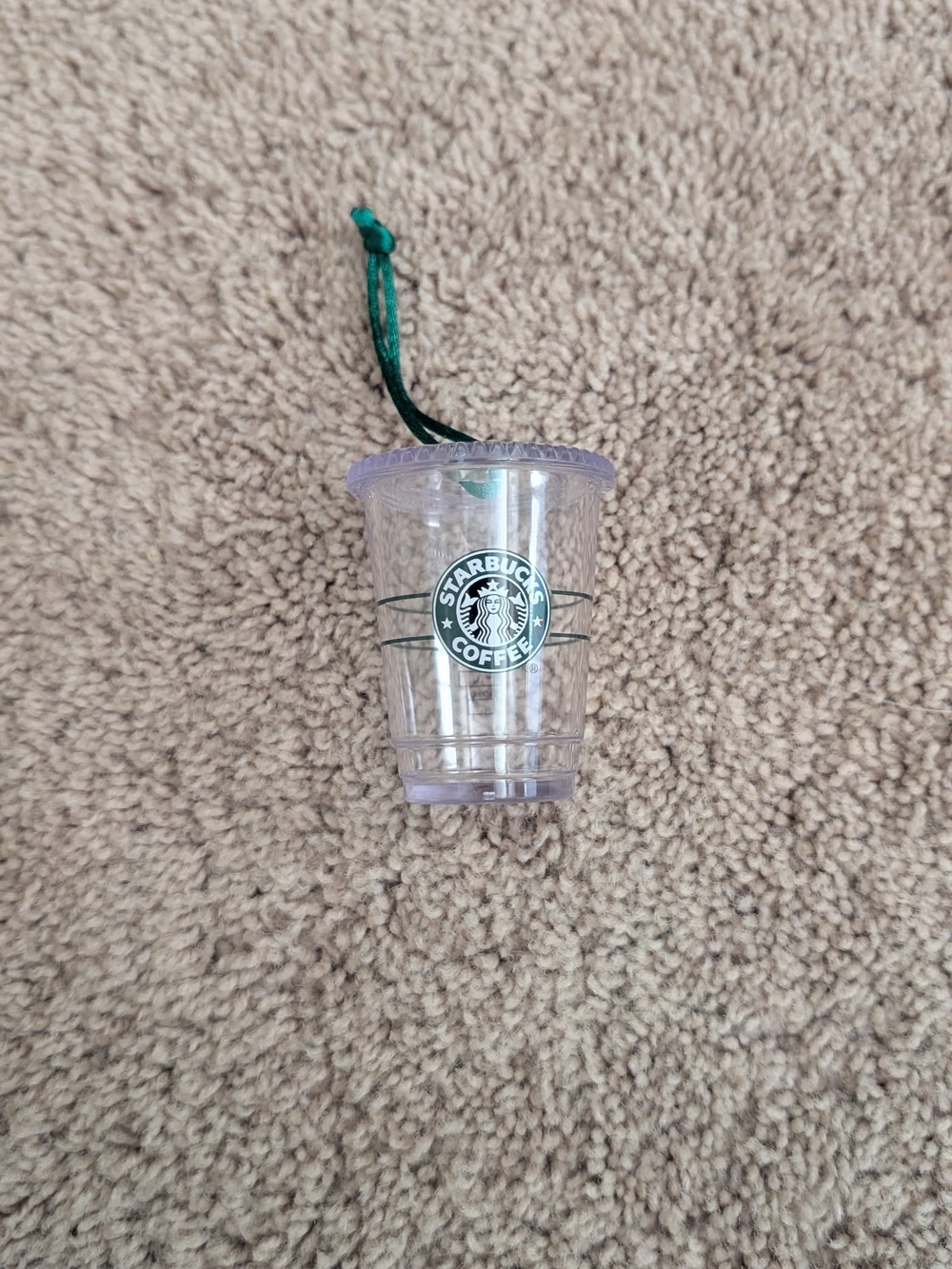 Starbucks Clear Green Ornament Cup - Green